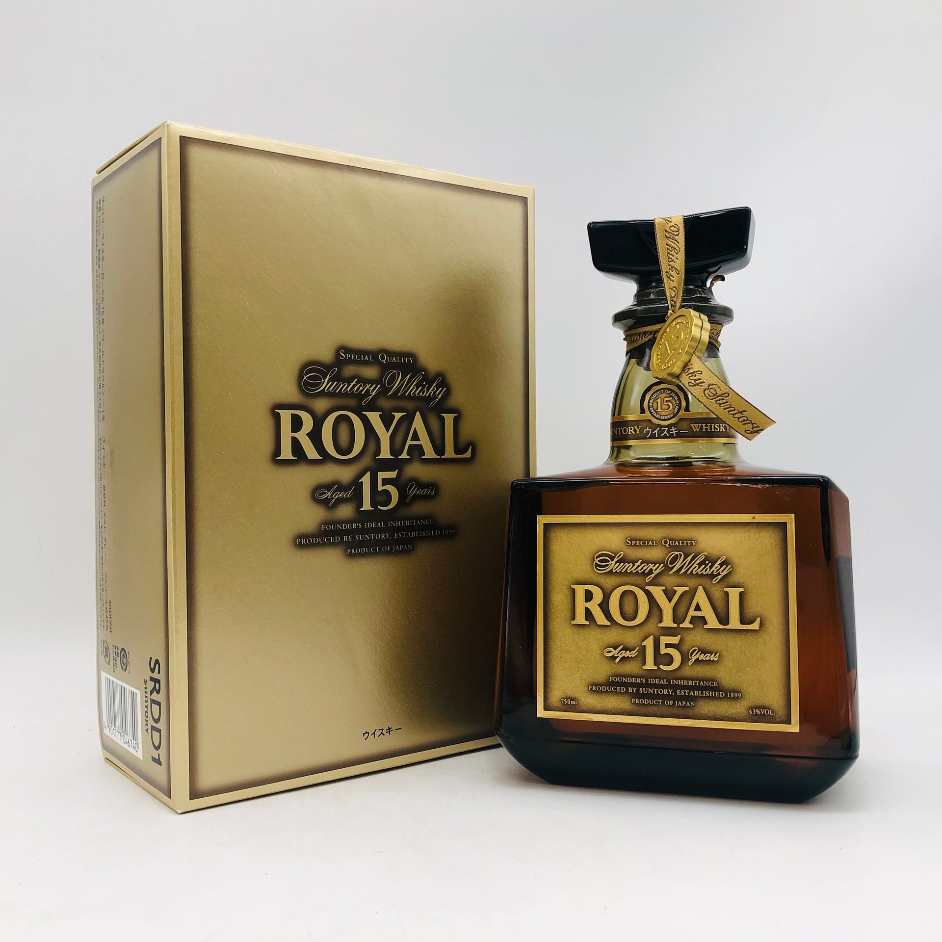 SUNTORY サントリー ローヤル 15年 ゴールドラベル 750ml 43% – お酒の