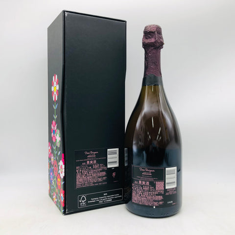 ドンペリニヨン ロゼ 村上隆 2010 シャンパーニュ 750ml。村上隆デザインの外箱付き。赤系果実の香りと力強い酸、長い余韻が特徴。