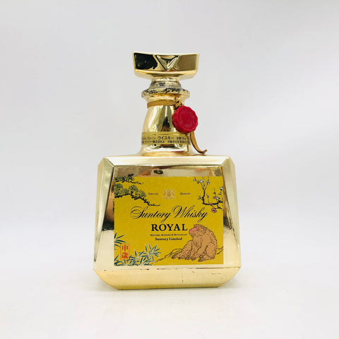 サントリー ローヤル 干支申ゴールドボトル 申歳 720ml。黄金に輝く申が導く、縁起と芳醇のローヤル。