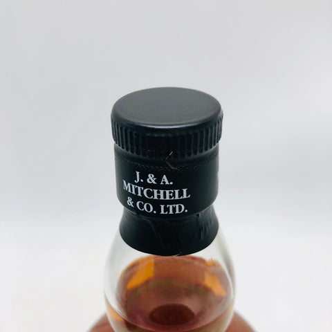 スプリングバンク 14年 バーボンウッド シングルモルト スコッチウイスキー 700ml。濃い琥珀色の液体が入ったボトルと、バーボンウッド熟成であることを示すラベルが特徴的な限定品。