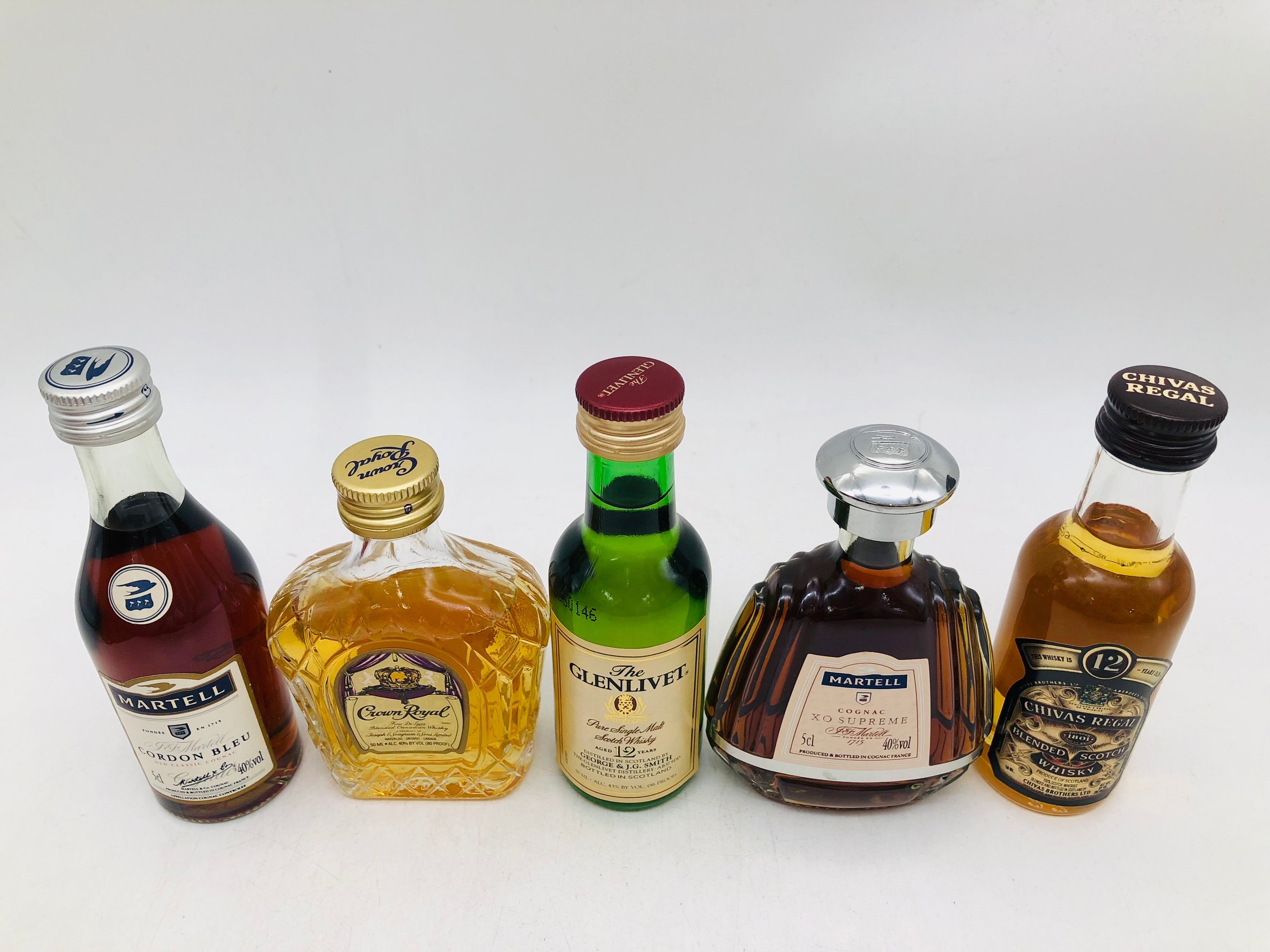 ブランデー ウイスキー ミニチュアボトル 5本セット 50ml – お酒の通販