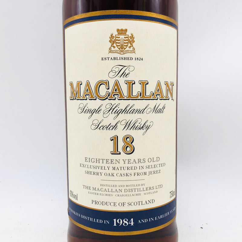 マッカラン18年 1984 750ml no box – 高級酒・希少酒の通販｜リンク 