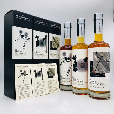SUNTORY The Essence of Suntory Single Malt 2018 1st Edition 3-bottle set 500ml 49-57% Boxed