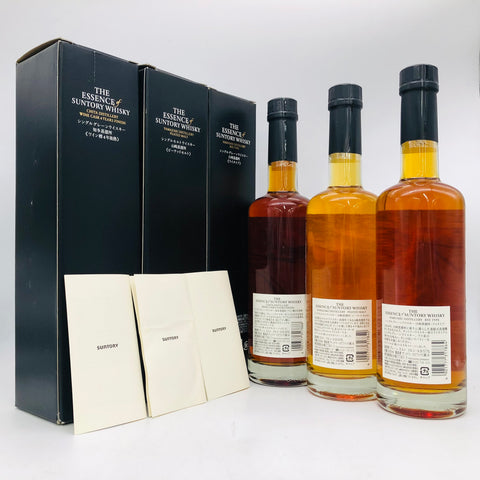 SUNTORY The Essence of Suntory Single Malt 2018 1st Edition 3-bottle set 500ml 49-57% Boxed