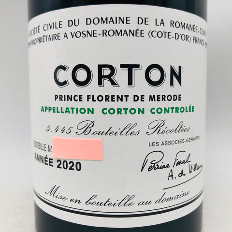 DRC コルトン 2020 750ml。気高き力強さを纏う、至高のコルトン。