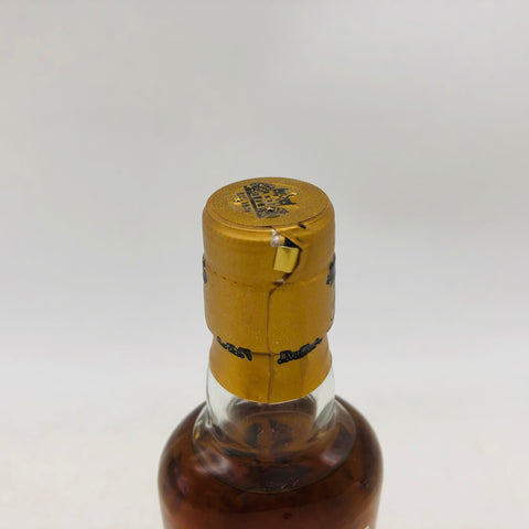 MACALLAN マッカラン シェリーオークカスク 12年 ミニチュアボトル 50ml　キャップ上部画像