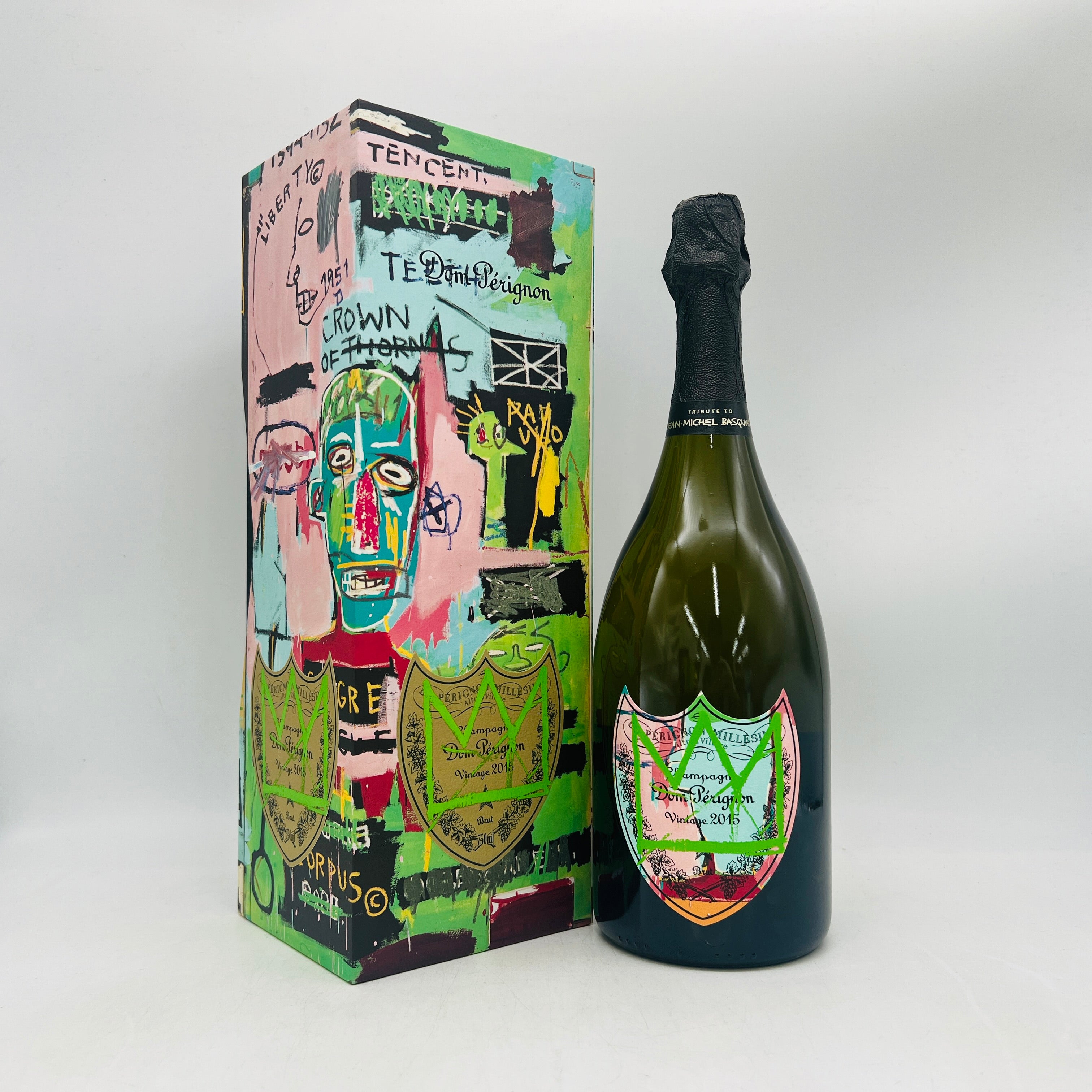 Don Perignon ドン ペリニヨン 2015　箱付き　バスキア 酒コレクターへの道〜35本目〜『ドン・ペリニヨン×バスキア ギフト