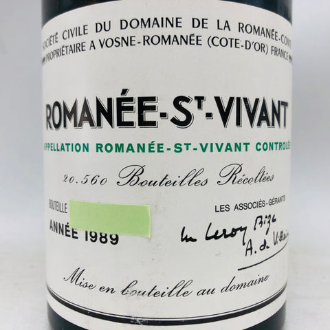 DRC ロマネサンヴィヴァン 1989 750ml。華やぎと深みを極めた、至高のグラン・クリュ