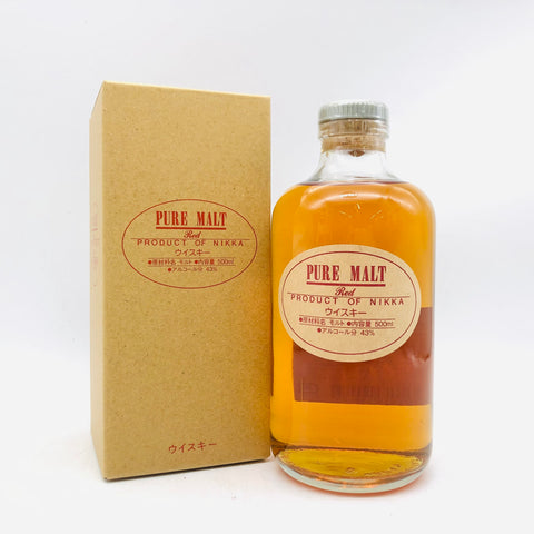 ニッカピュアモルトレッド 500ml。果実香が華やぐ、軽やかで飲みやすいピュアモルト