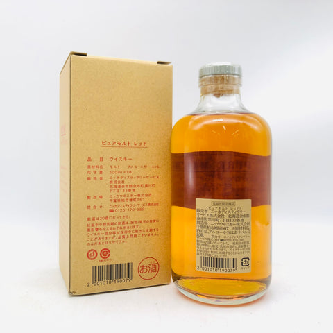 ニッカピュアモルトレッド 500ml。果実香が華やぐ、軽やかで飲みやすいピュアモルト