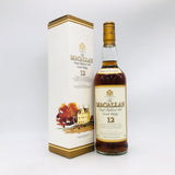 MACALLAN マッカラン 12年 マチュアード イン シェリーウッド（シェリーカスク） 旧ボトル 1990年代 750ml 43% 箱あり