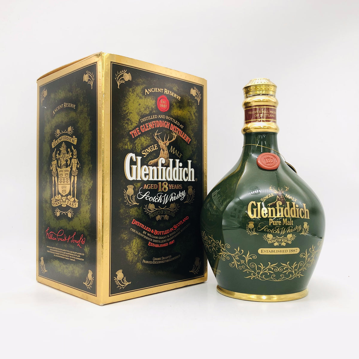 Glenfiddich グレンフィディック 18年 陶器ボトル 750ml – 高級酒 