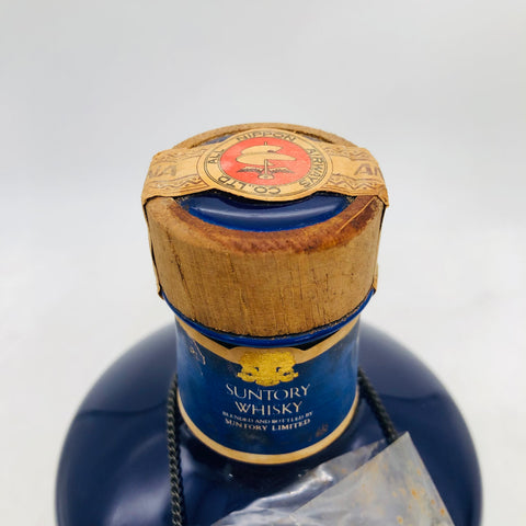 サントリーウイスキー 全日空創立30周年 ウイスキー特級 陶器ボトル 760ml。ANA30周年を彩る、特級時代の記念陶器ボトル