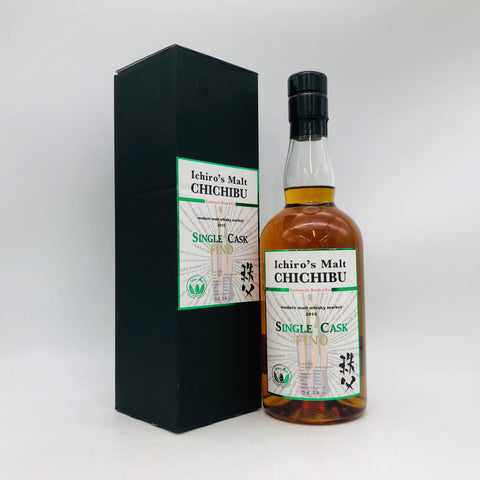 IchirosMalt イチローズモルト 秩父 シングルカスク FINO2015 700mlの。700ml 59度。ラベルは上品、上質な香りとバランス。
