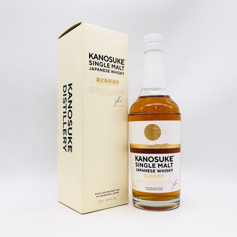 シングルモルト 嘉之助 700ml 箱とボトルの正面画像