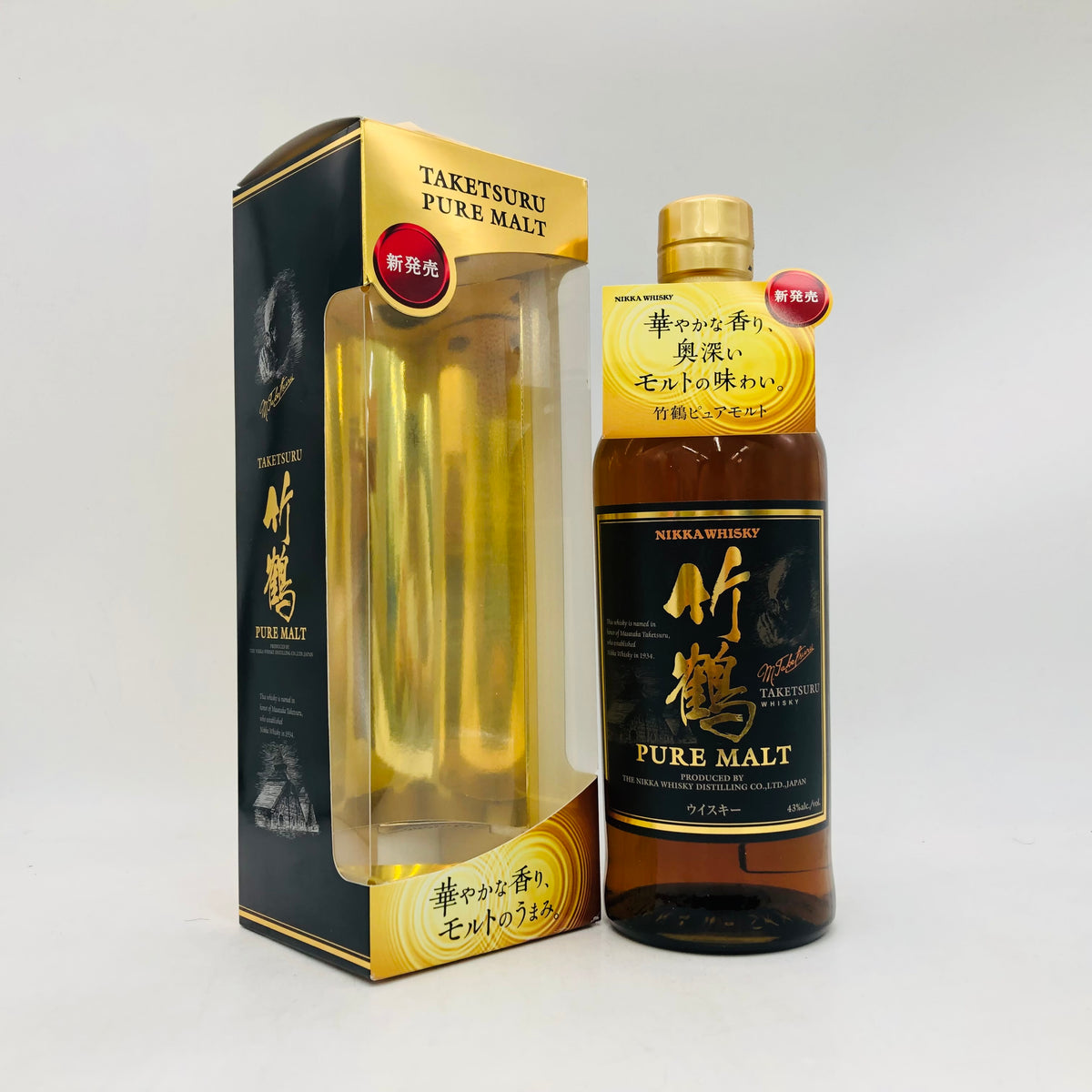 NIKKA 竹鶴 ピュアモルト 旧ラベル（黒ラベル）700ml 43% 箱あり 