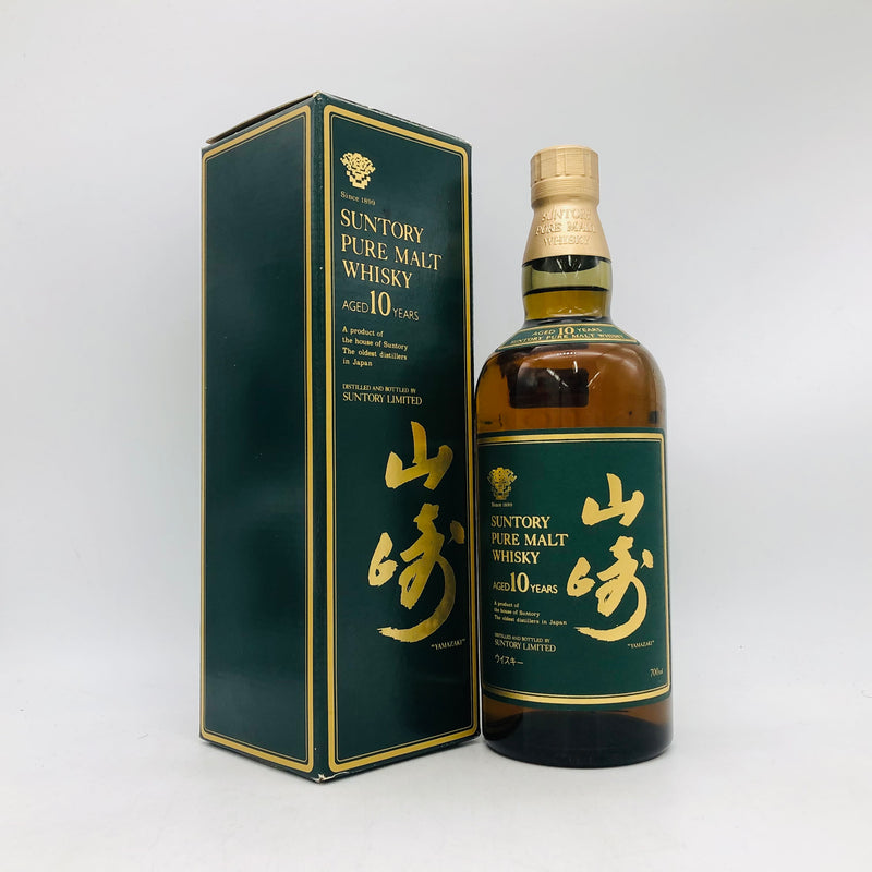 サントリー 山崎10年 グリーンラベル 700ml。山崎の原点を感じる、軽やかで上品な10年熟成モルト