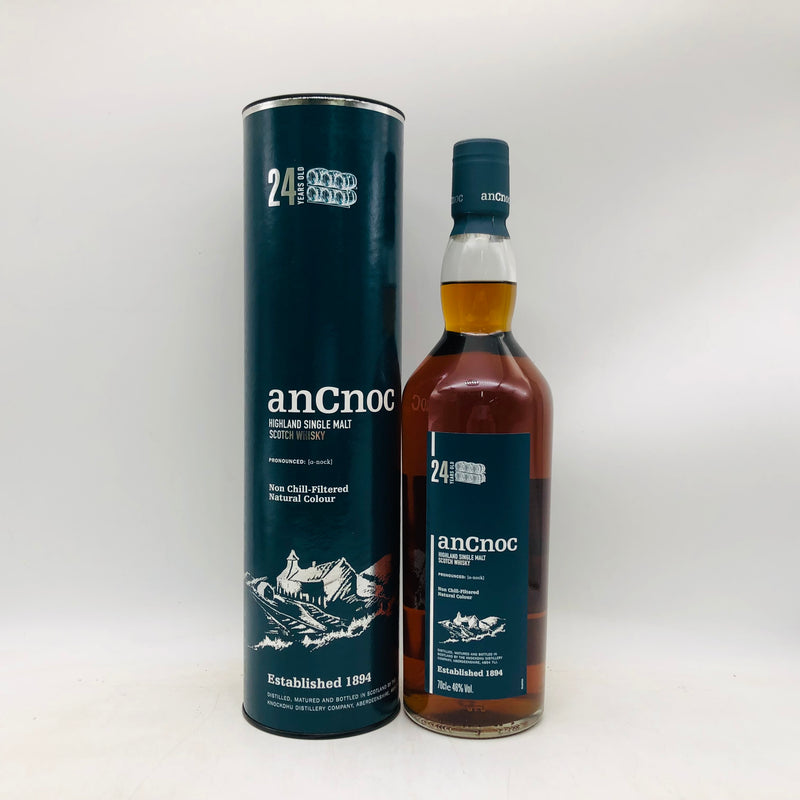 アンノック 24年 700ml。24年の熟成が育む、上品で優雅なハイランドモルト。