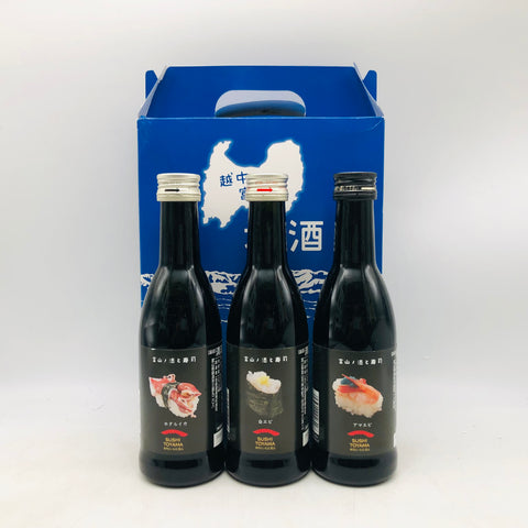 越中富山の地 酒セット 300ml。富山の旨い酒を、手軽に飲み比べ。