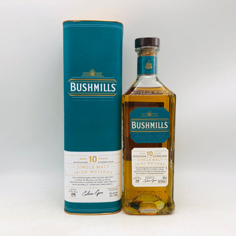 ブッシュミルズ 10年 700ml。爽やかな果実味が光る、軽快スムースモルト。