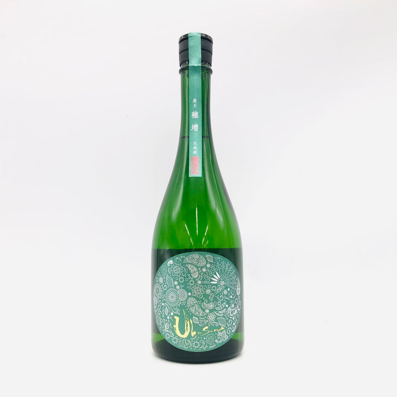 産土穂増 四農醸 720ml、米の旨みと穏やかな香りが特徴の純米酒。食中酒に最適で飲みやすい上品な日本酒。
