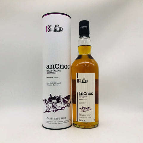 ancnoc アンノック 18年 700ml 46% 箱あり