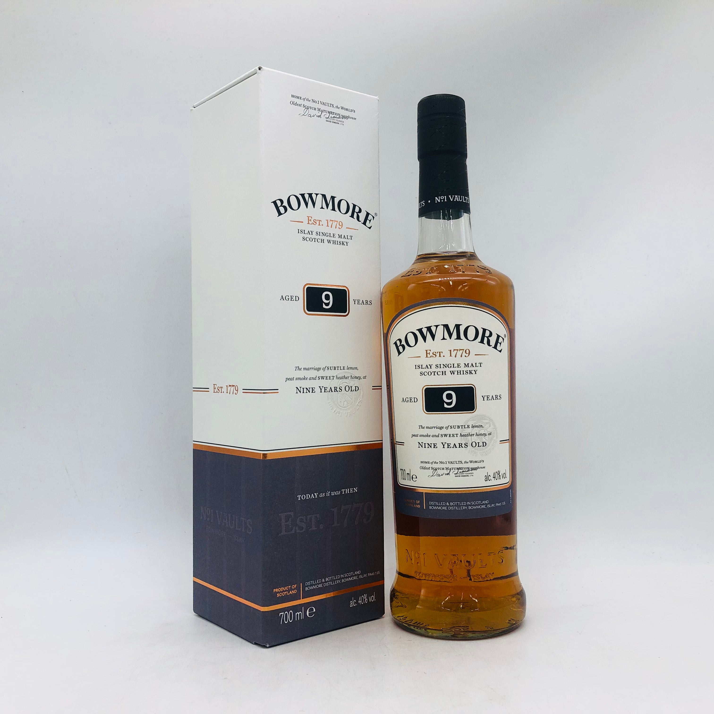 BOWMORE ボウモア 9年 700ml 40% 箱あり – 高級酒・希少酒の通販 BOWMORE ボウモア 9年 700ml 40% 箱あり – 高級酒・希少酒の通販