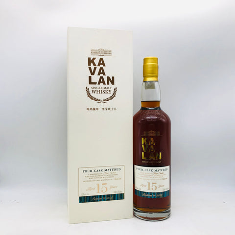 カバラン 15年 700ml。南国の熟成が生み出す、濃密で華やかな15年。