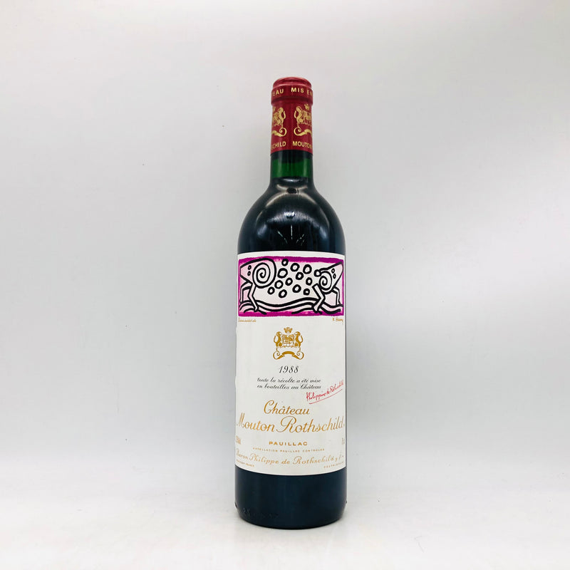 シャトー ムートン ロートシルト 1988年 750ml ボルドーワイン。深みある果実味と芸術的ラベルが特徴。