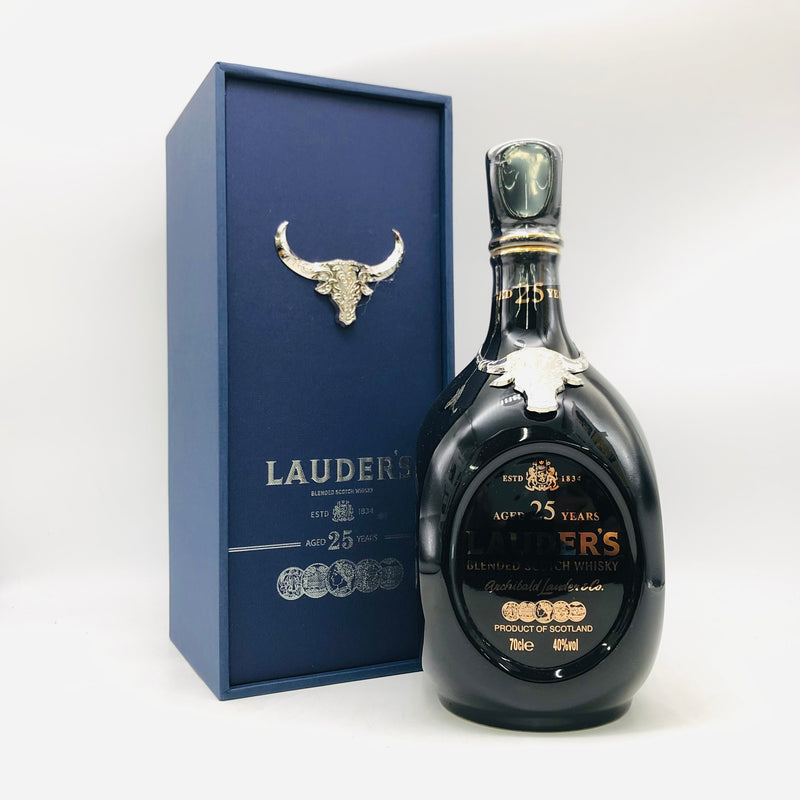 ローダーズ 25年 700ml。スコットランド産ブレンデッドウイスキー。長期熟成による蜂蜜香と滑らかな味わい