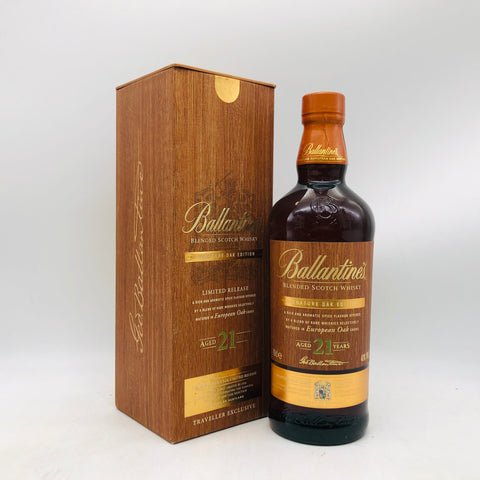 Ballantines バランタイン 21年 シグネチャーオークエディション ヨーロピアンオーク 700ml スコッチウイスキー、オーク熟成の深い香りとコク