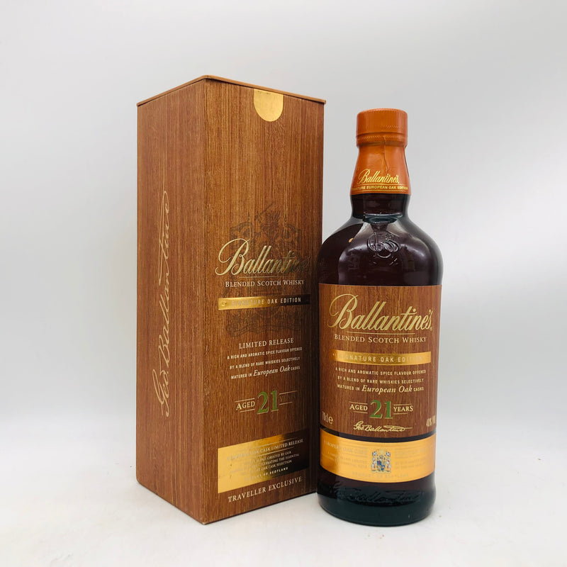 Ballantines バランタイン 21年 シグネチャーオークエディション ヨーロピアンオーク 700ml スコッチウイスキー、オーク熟成の深い香りとコク