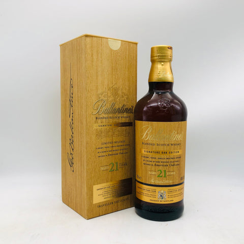 Ballantines バランタイン 21年 シグネチャーオークエディション アメリカンオーク 700ml スコッチウイスキー、アメリカンオーク熟成のバニラ香とクリーミーな味わい
