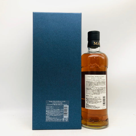 駒ヶ岳27年 700ml。27年の時が磨いた、静謐なる日本モルトの極み。　