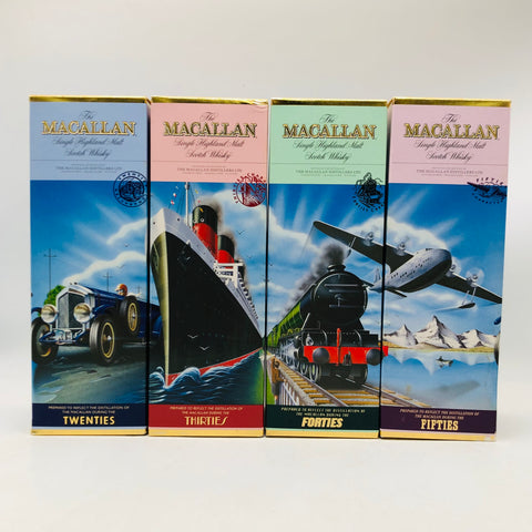 マッカラン紫 赤 青緑4本セット。 色で魅せる、香りで語る、マッカランの世界。　