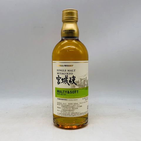 ニッカ 宮城峡 モルティ&ソフト 500ml。麦芽の旨みを極めた、宮城峡限定のエレガントモルト。