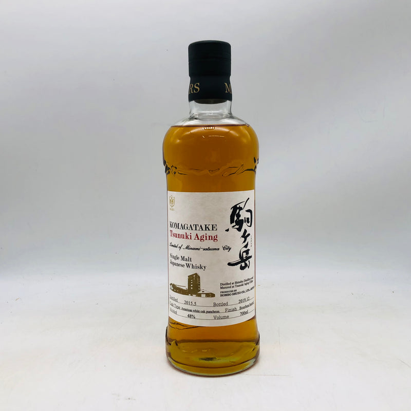 駒ヶ岳 津貫エイジング  2019 700ml。信州で生まれ、津貫で育まれた、二つの風土が織りなす限定モルト。