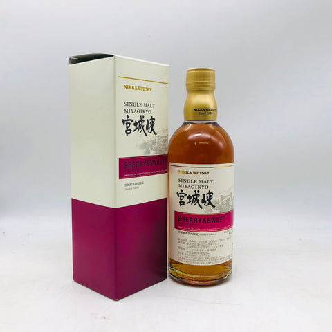 ニッカ宮城峡 シェリー＆スイート 500ml。シェリー樽が織りなす、濃密で優雅な甘美のシングルモルト。
