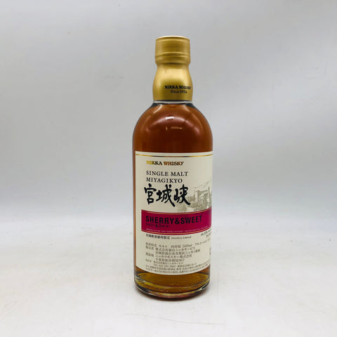 ニッカ宮城峡 シェリー＆スイート 500ml。シェリー樽が織りなす、濃密で優雅な甘美のシングルモルト。