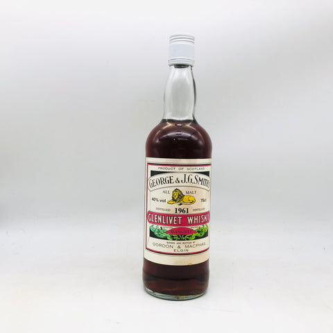グレンリベット ゴードンマクファイル 1961 750ml。1961年蒸溜、時を超えて熟成した希少ヴィンテージモルト