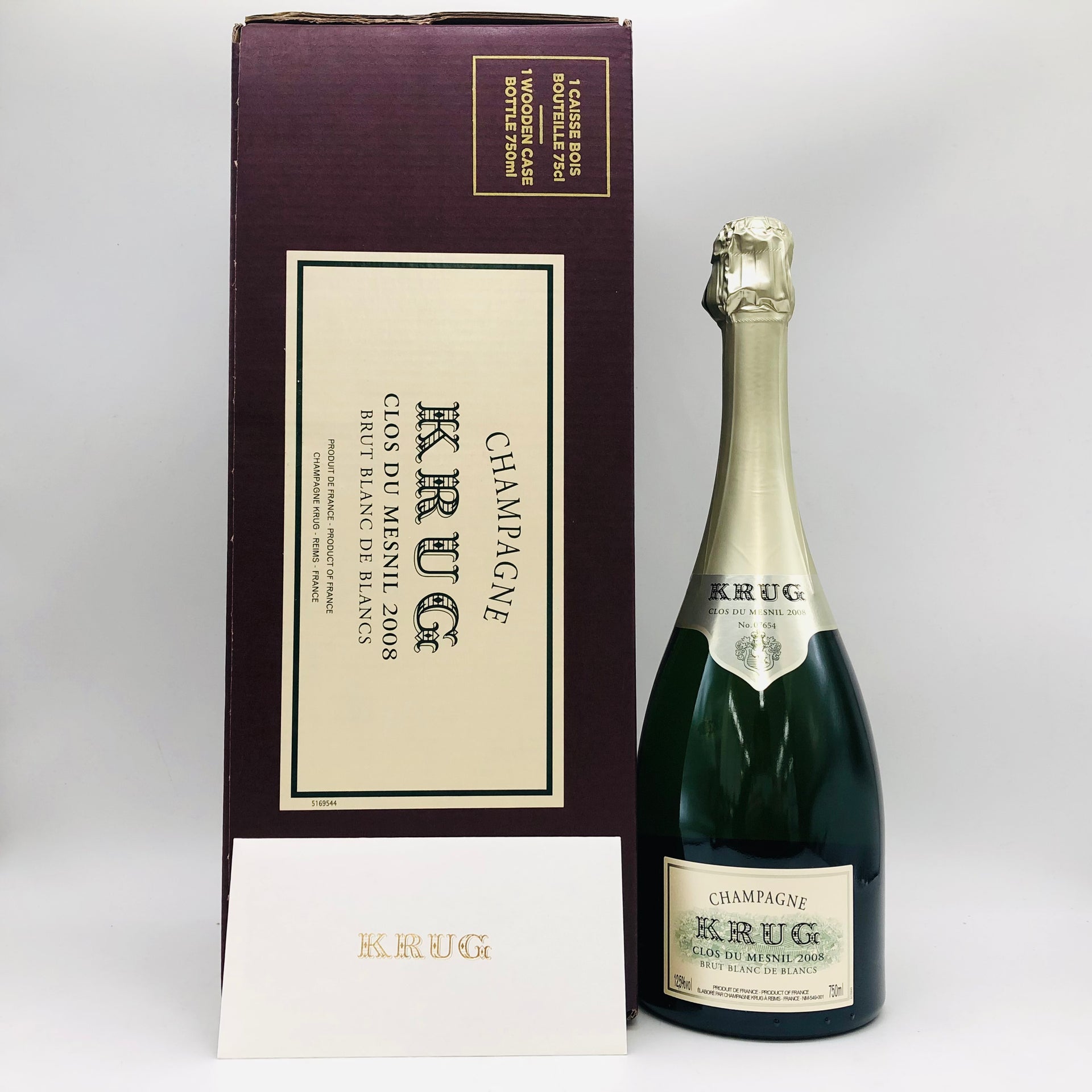 KRUG クリュッグ クロ デュ メニル 2008 750ml 12.5% 木箱 外箱あり KRUG クリュッグ クロ デュ メニル 2008 750ml 12.5% 木箱 外箱あり