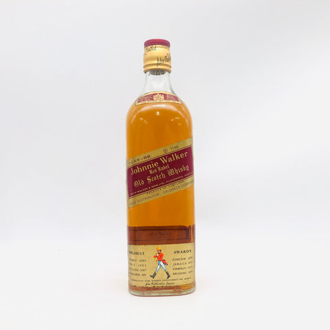 Johnnie Walker Red Label Red Gold Cap 70s-80s 760ml 43% No Box