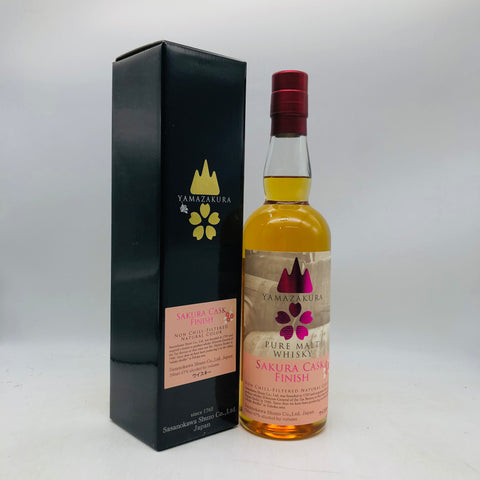 山桜安積桜カスクフィニッシュ 700ml。桜樽が生む、やさしく華やかな和のウイスキー