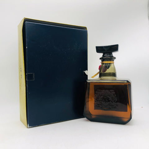 サントリー ウイスキー ローヤル「花の万博」記念ラベル カキツバタ デザイン。芳醇でまろやかな味わいと芸術的な美しさが調和した限定ブレンデッドウイスキーです。