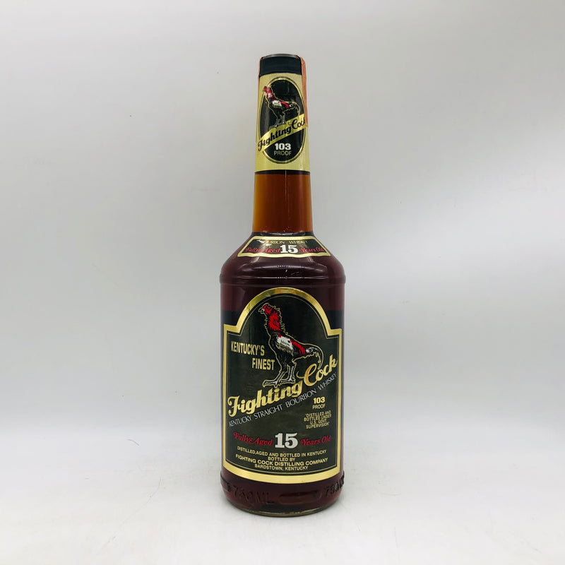 ファイティングコック 15年 750ml。15年の歳月が磨き上げた、孤高のプレミアムバーボン。