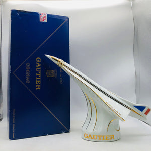GAUTIER ゴーティエ コンコルド飛行機 COGNAC 陶器ボトル 700ml