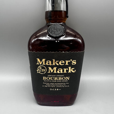 メーカーズマーク ブラックトップ 750ml ラベル拡大