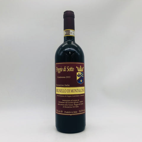 Poggio di Sotto ポッジョ・ディ・ソット・ブルネッロ ディ モンタルチーノ 2015 750ml 13.5%