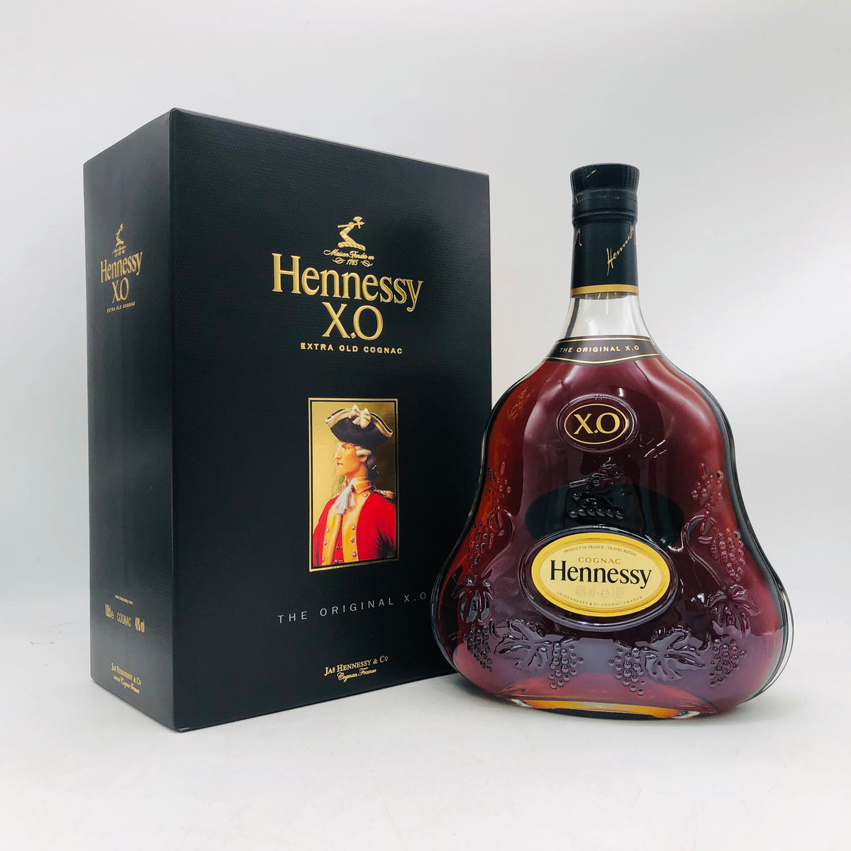 Hennessy ヘネシー XO 黒キャップ ブランデー 1000ml 40% 箱あり 