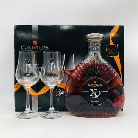 CAMUS カミュCOGNAC XOエレガンス クリスタルグラス2セット 700ml 40%